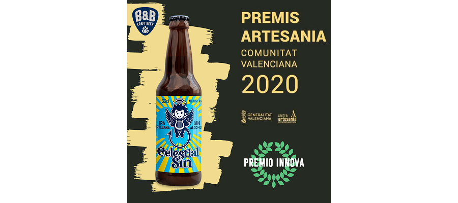 La cerveza Sin Alcohol de B&B, ganadora en los premios Artesanía 2020 Comunidad Valenciana